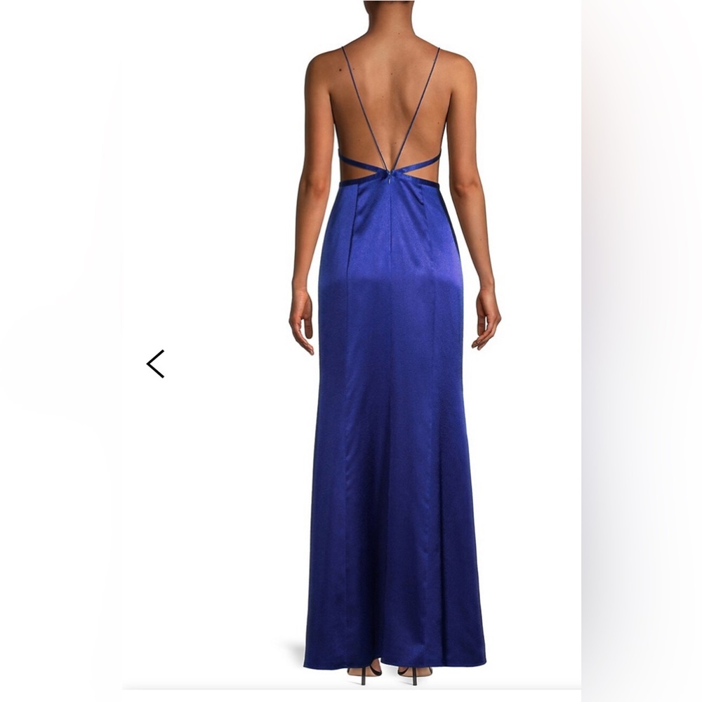 Aidan Mattox Satin Prom Dress Gown